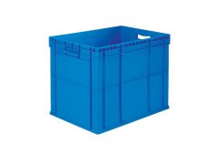 PLASTICON 4642 K model mavi kapalı plastik kasa 600x400x425 mm