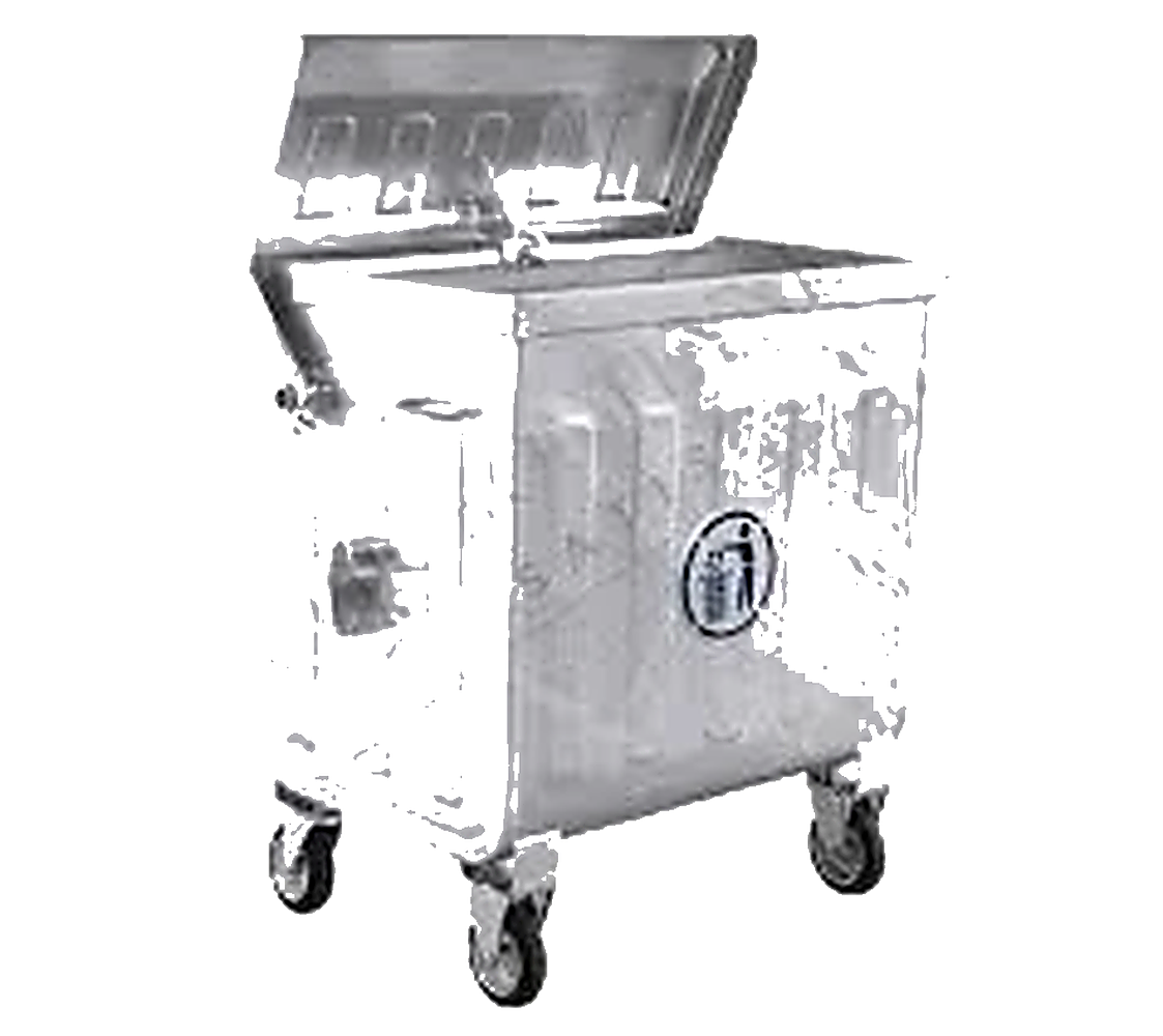 800 litre galvaniz metal çöp konteyneri