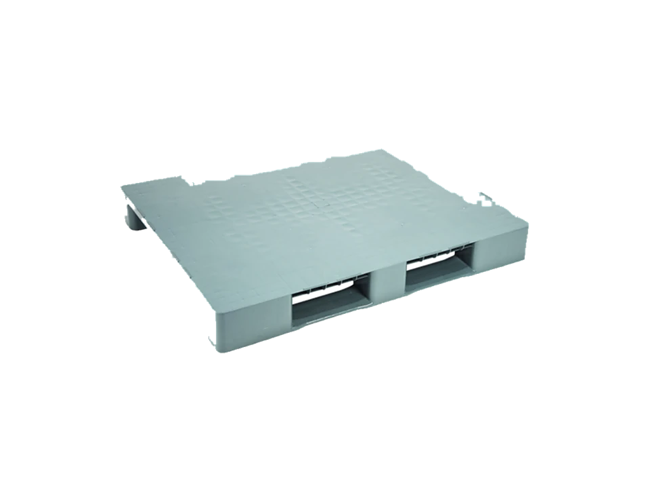 1200x1000 mm kapalı üst ayaklı gri plastik palet