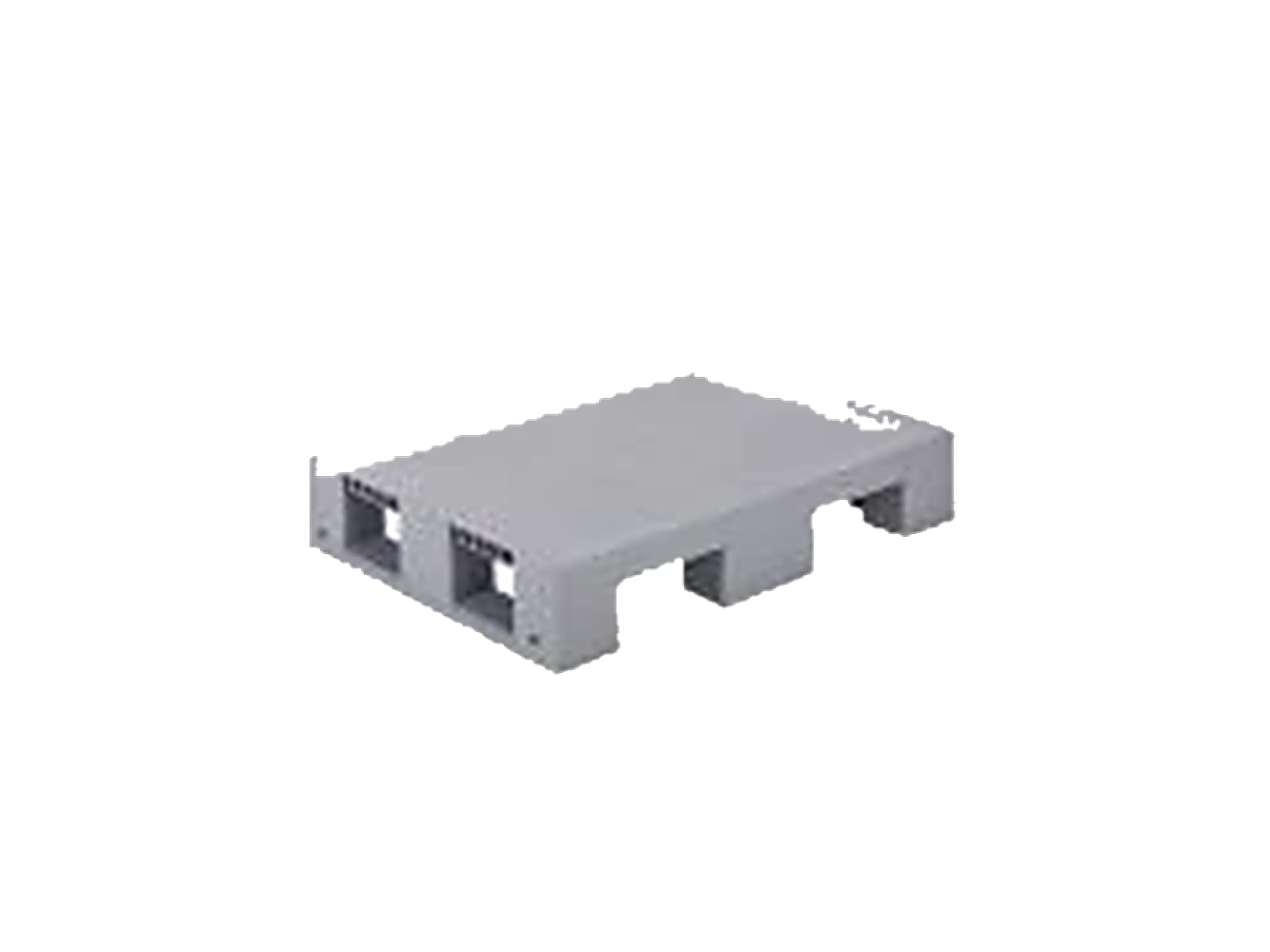 800x600 mm kapalı üst gri plastik palet