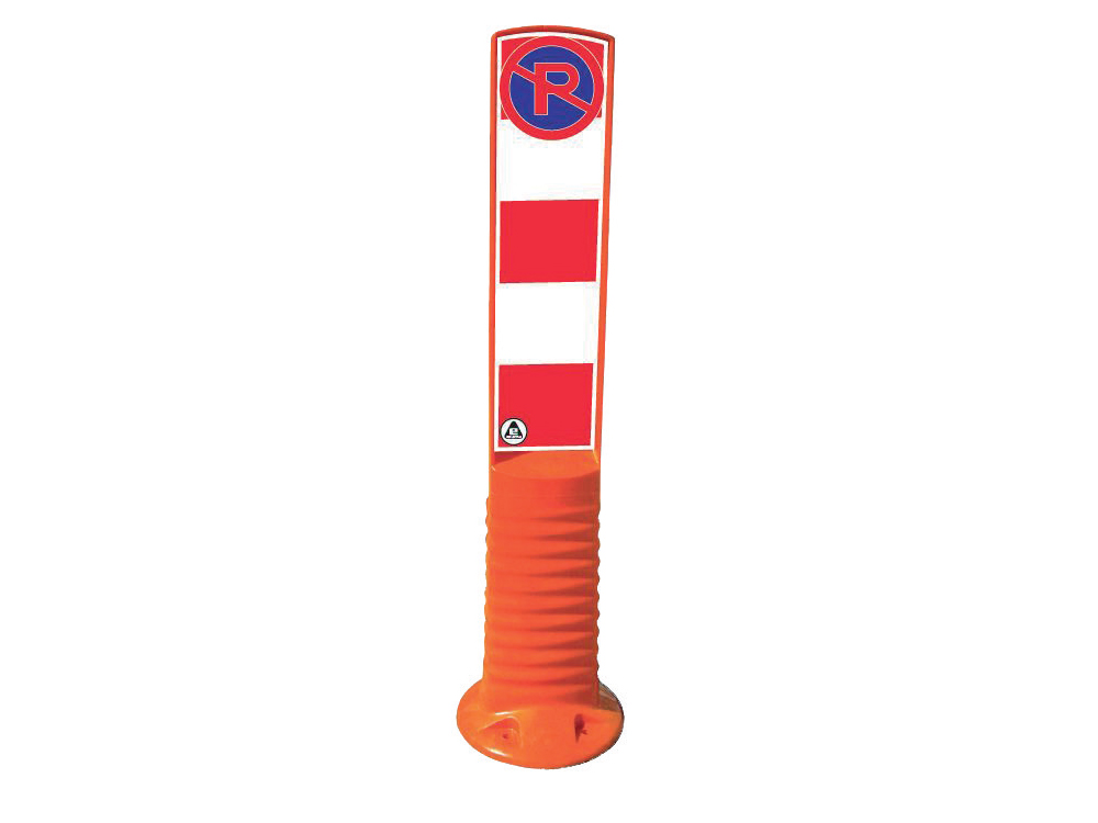 PLASTICON TRF-LEV-100 100 cm turuncu esnek park yasak levhalı plastik trafik dubası