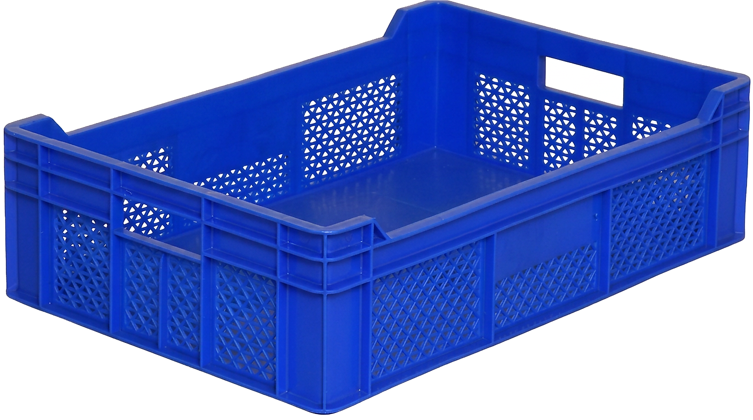 40x60x15 cm Önü Açık Delikli Plastik İstif Kasası