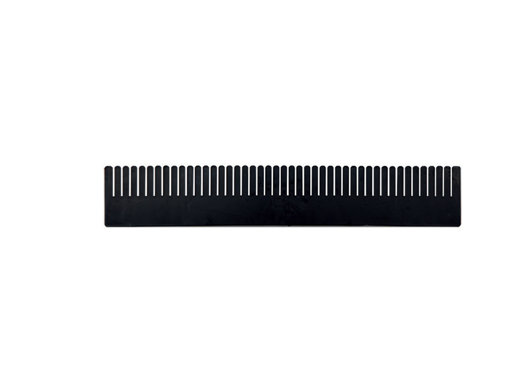 PLASTICON 380x4x65 mm siyah plastik tarak seperatör kutu içi ayraç modüler bölme aparatı