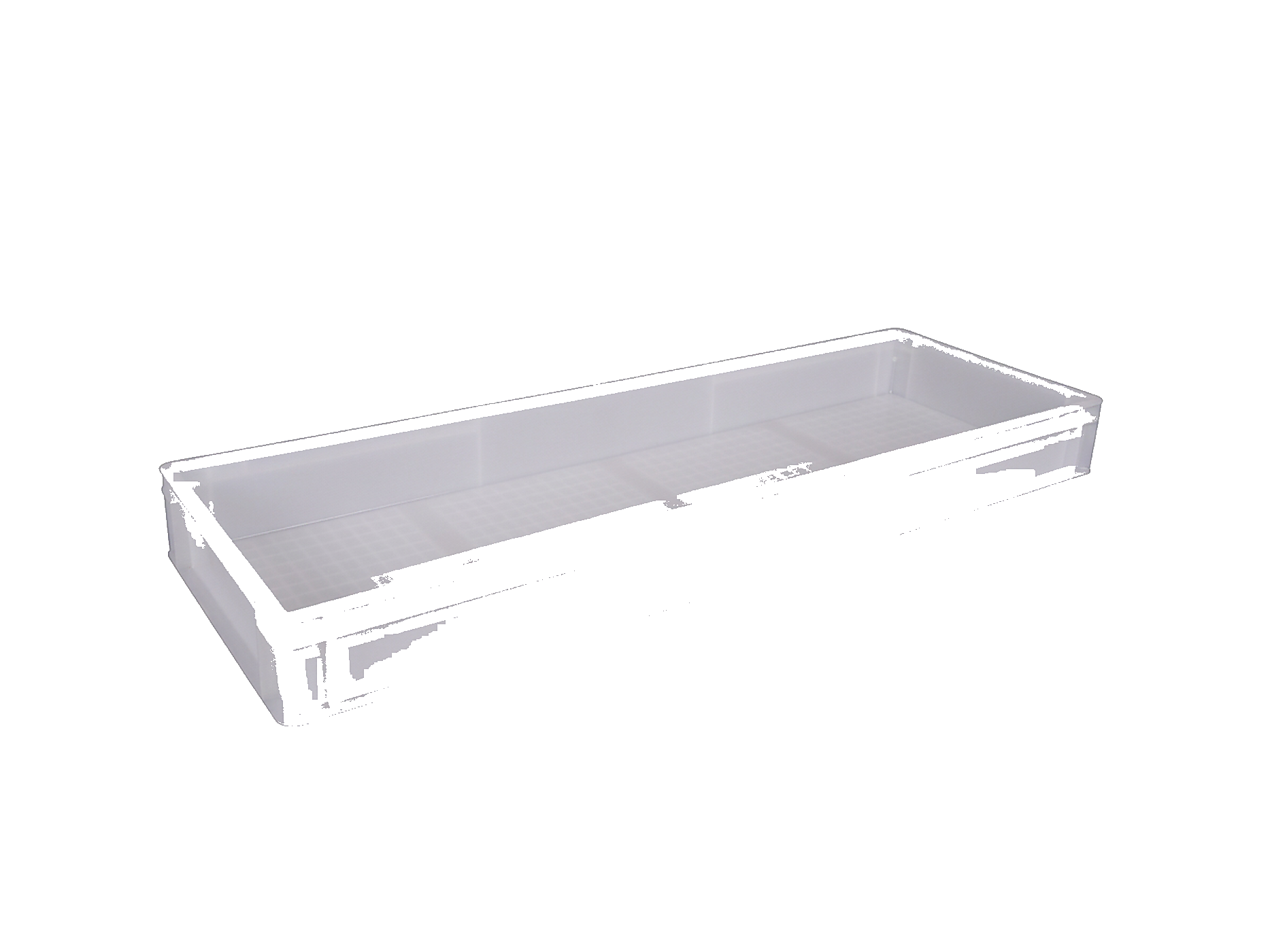 AX-4111 Şeffaf Plastik Raf Kutusu 115x400x55 mm