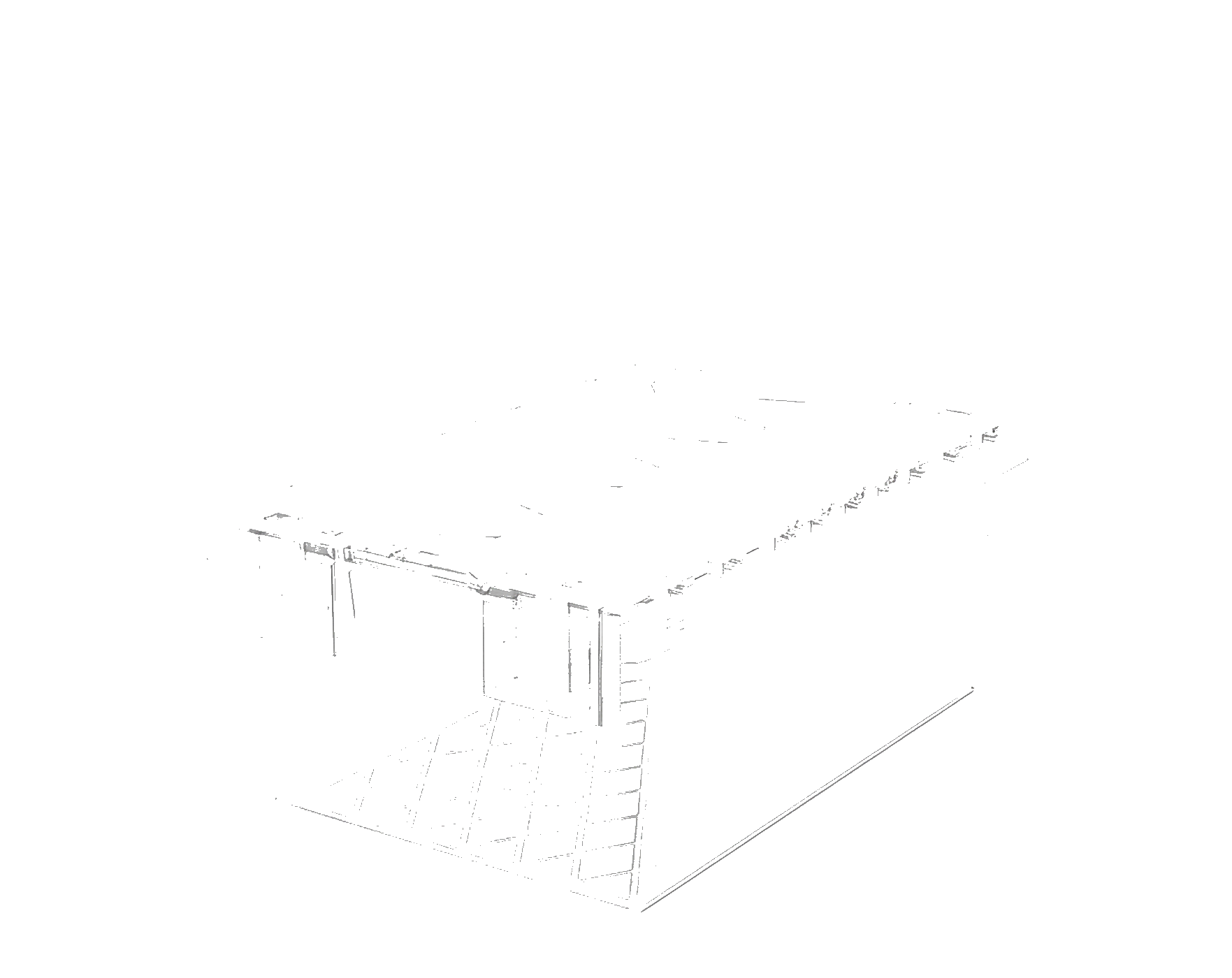 400x600x250 mm Şeffaf Kapaklı Konik Plastik Kasa