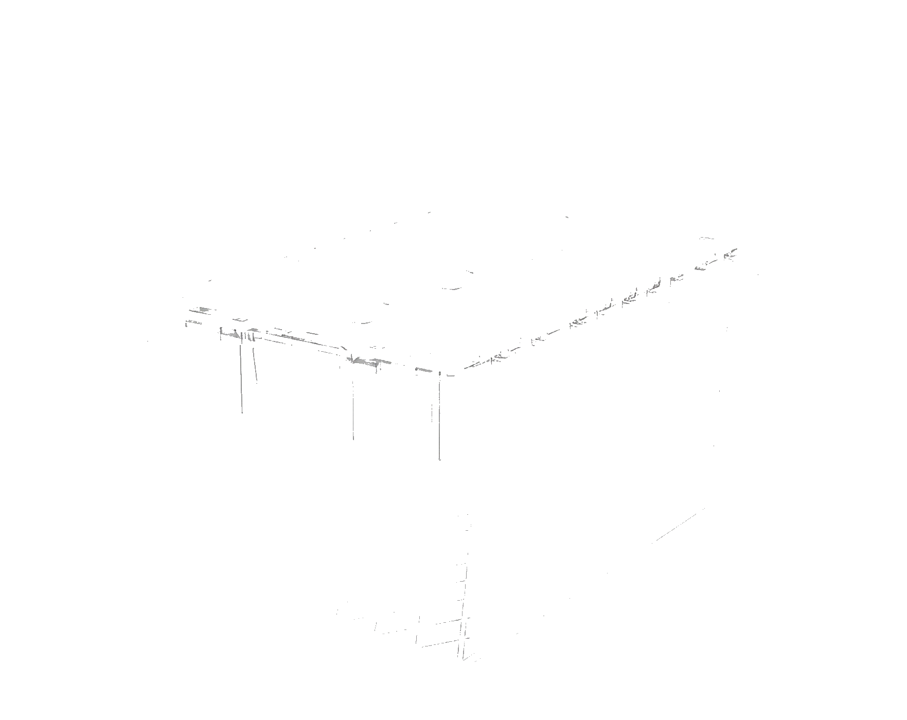 400x600x320 mm Entegre Kapaklı Şeffaf Konik Kasa