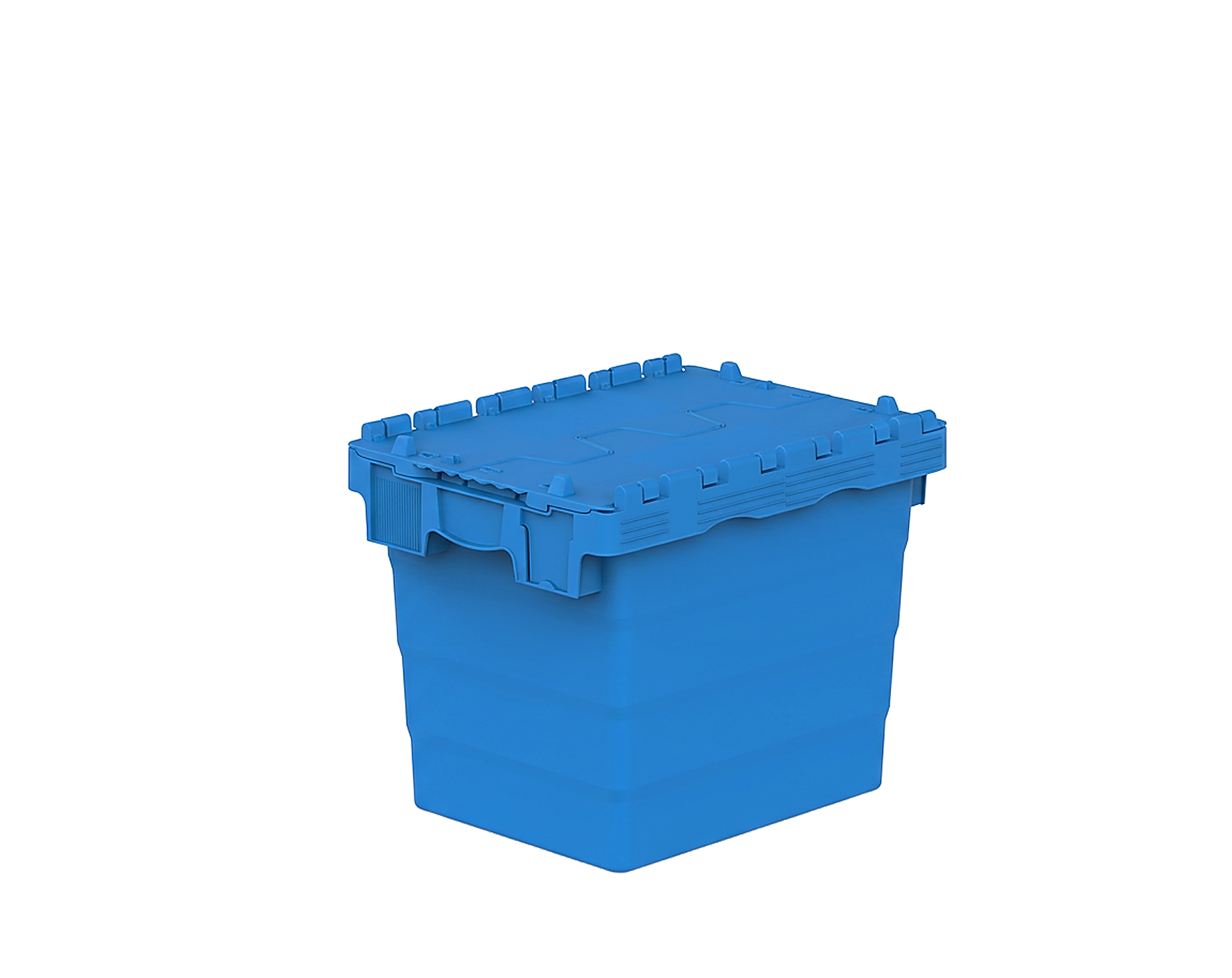 400x300x320 mm Entegre Kapaklı Konik Taşıma Kasası
