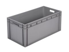 PLASTICON H-4833 40x80x33 cm gri renkli kapalı endüstriyel plastik kasa