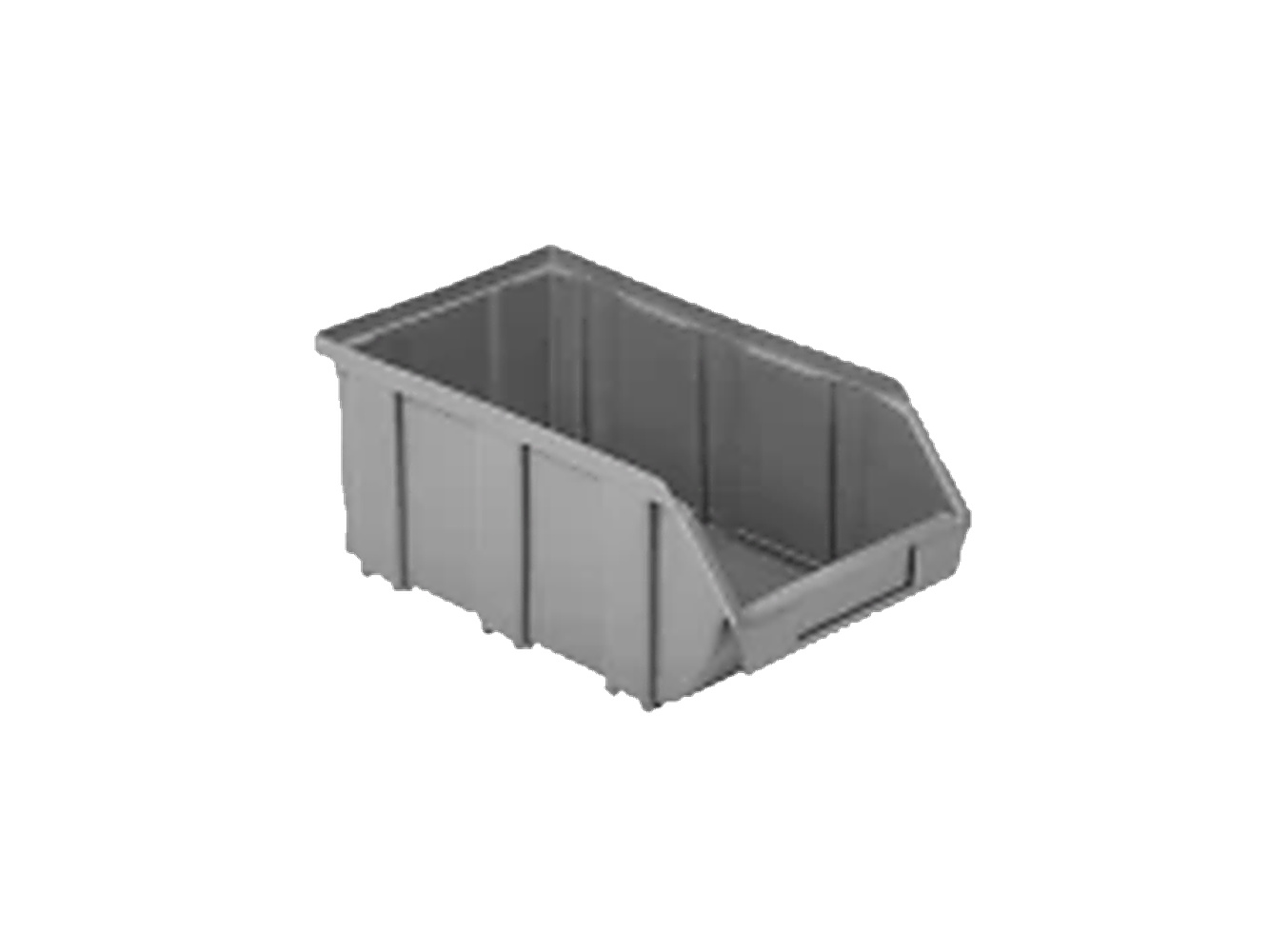 PLASTICON A-250 gri renkli polipropilen plastik avadanlık kutusu 305x172x130 mm
