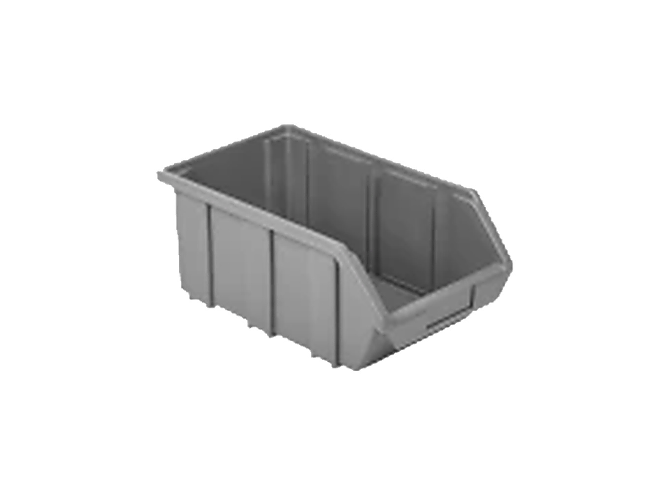 PLASTICON A-300 model 355x215x152 mm gri renkli sanayi tipi plastik avadanlık kutusu
