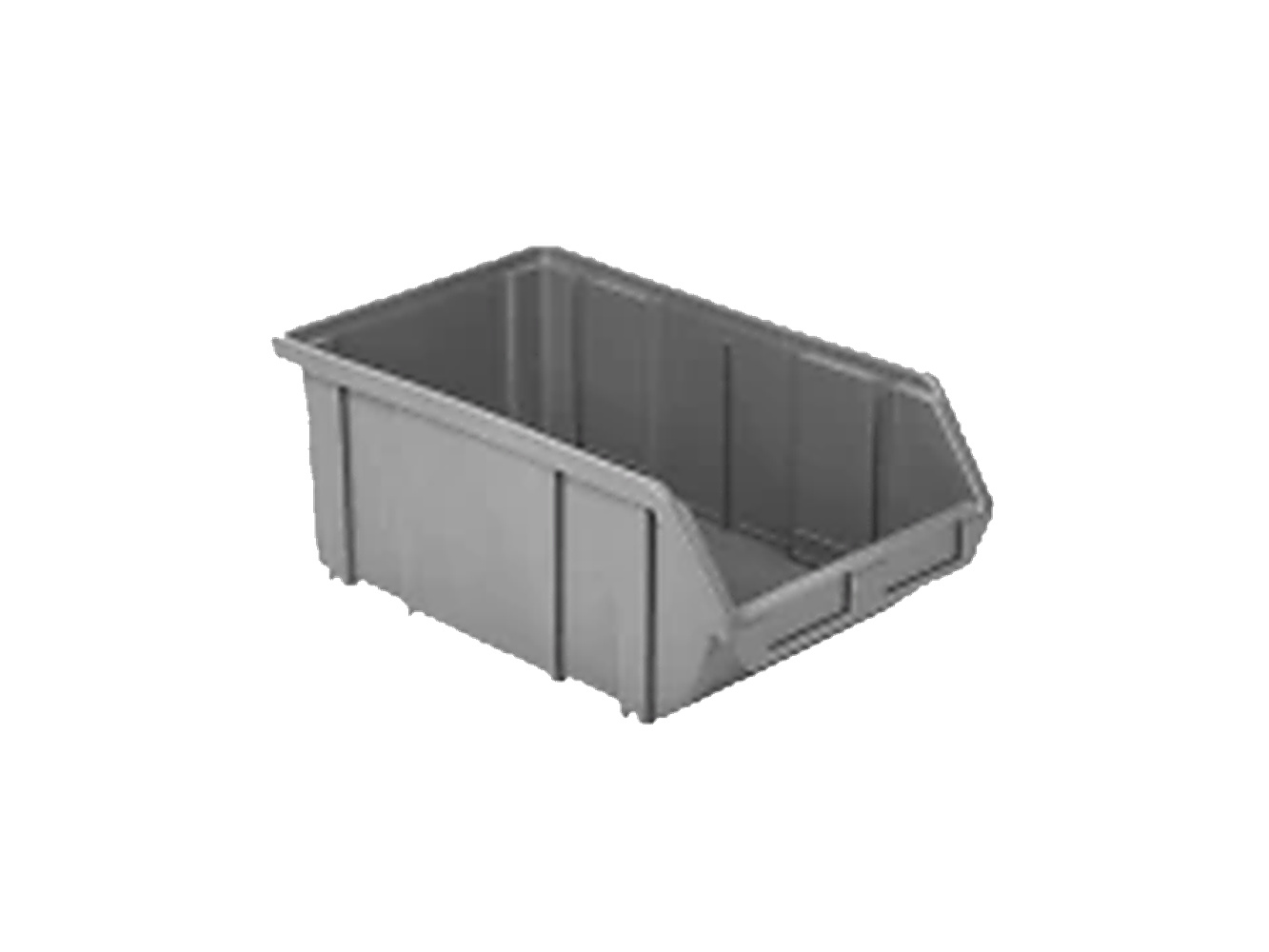 PLASTICON A-350 model 420x260x170 mm gri plastik avadanlık kutusu
