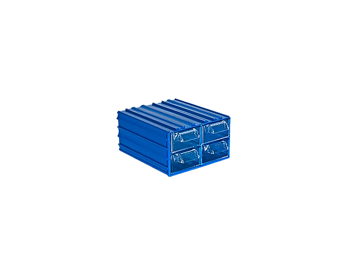 PLASTICON 106x122x62 mm boyutlarında 305 model PS çekmeceli plastik kutu