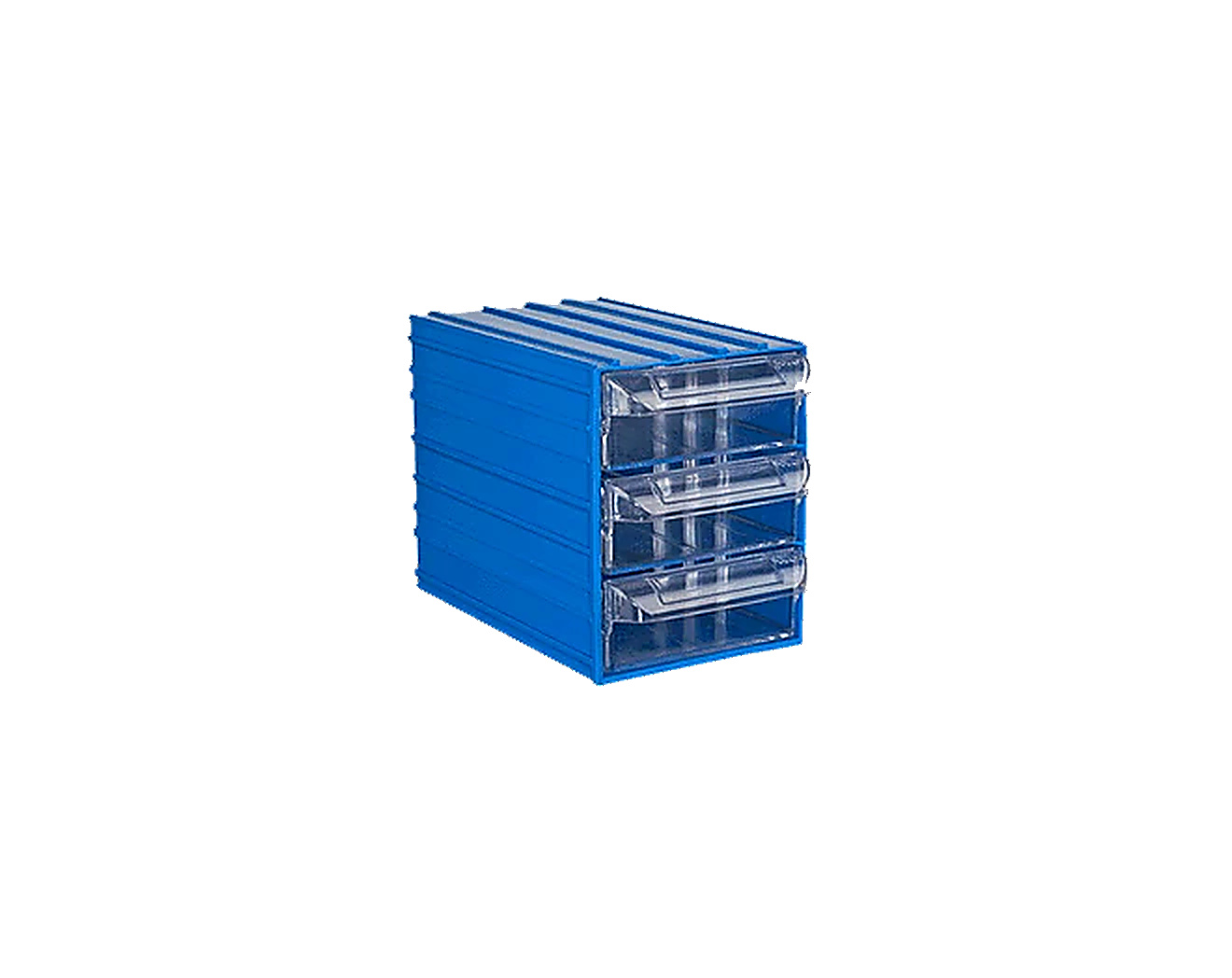 PLASTICON 401-9D 125x200x155 mm dayanıklı PS çekmeceli plastik malzeme kutusu