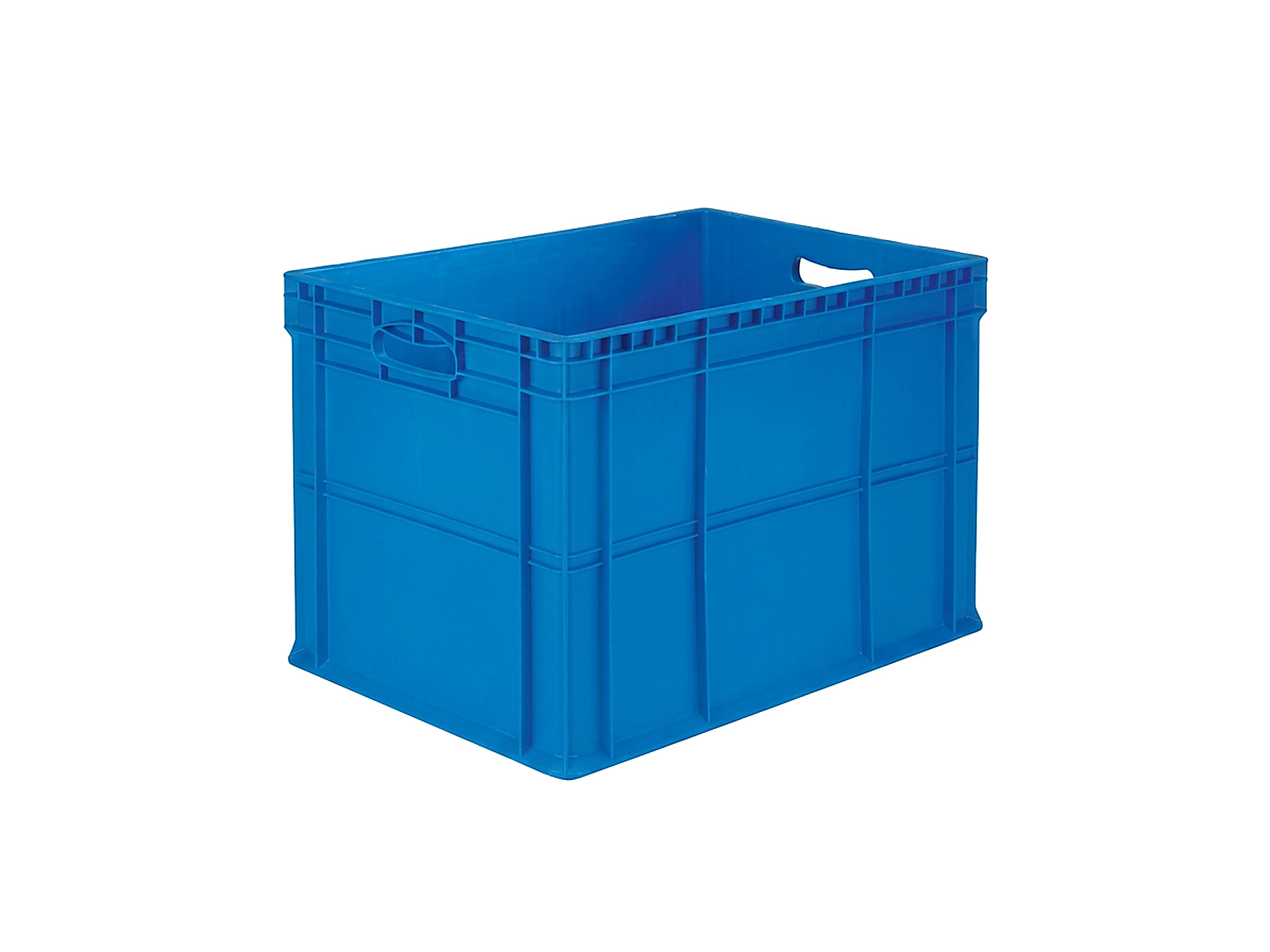 PLASTICON 4622 K model 400x600x230 mm mavi kapalı plastik kasa