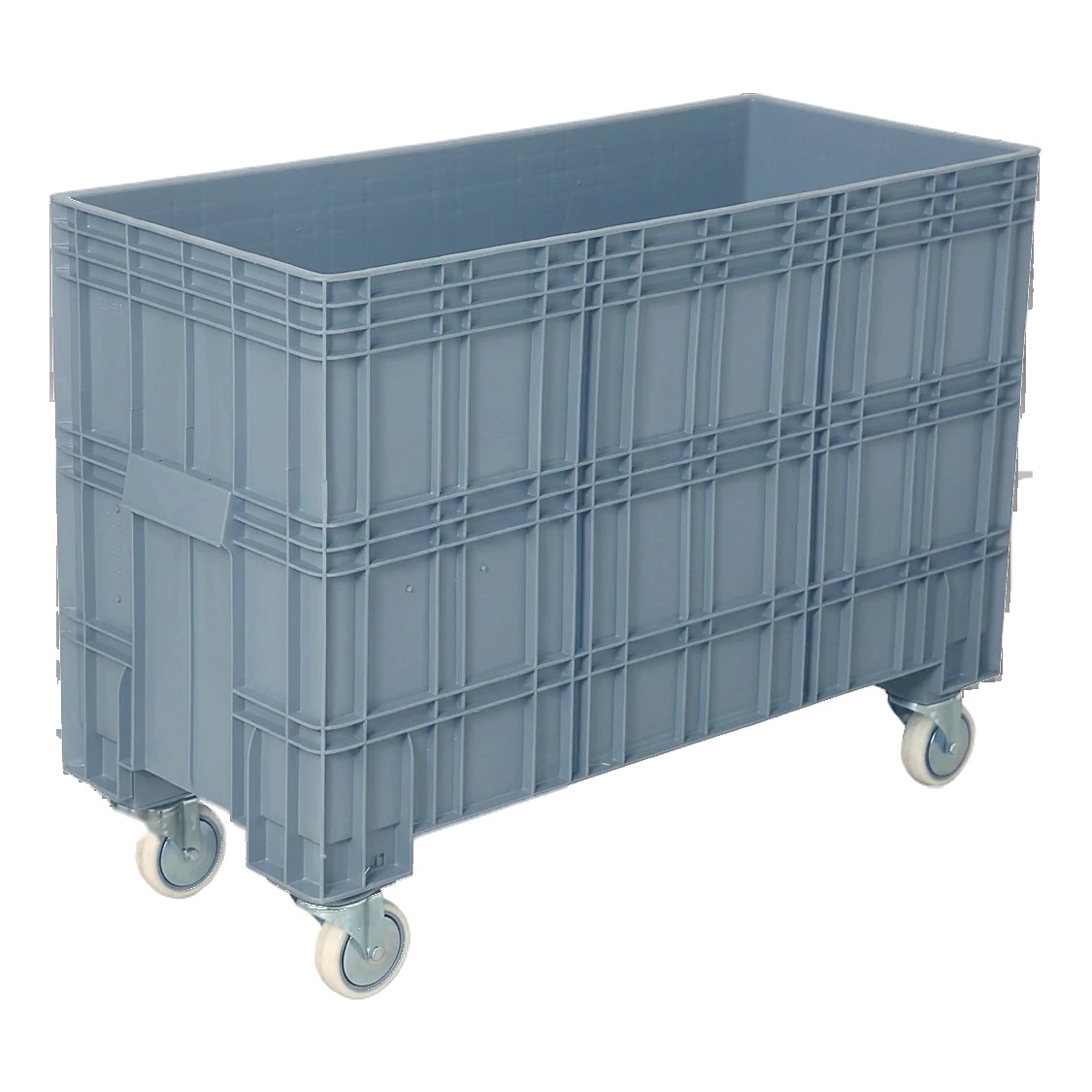 PLASTICON KONTEK2500K 1010x430x730 mm tekerlekli gri plastik kasa