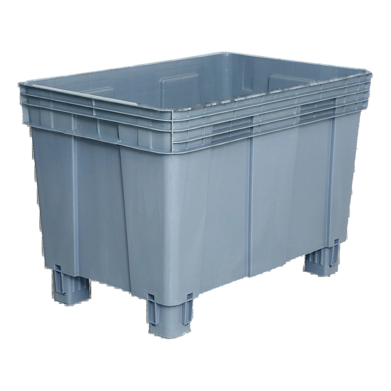PLASTICON gri renkli 1000x660x695 mm 4 topuklu TEKNE2900K endüstriyel plastik kasa