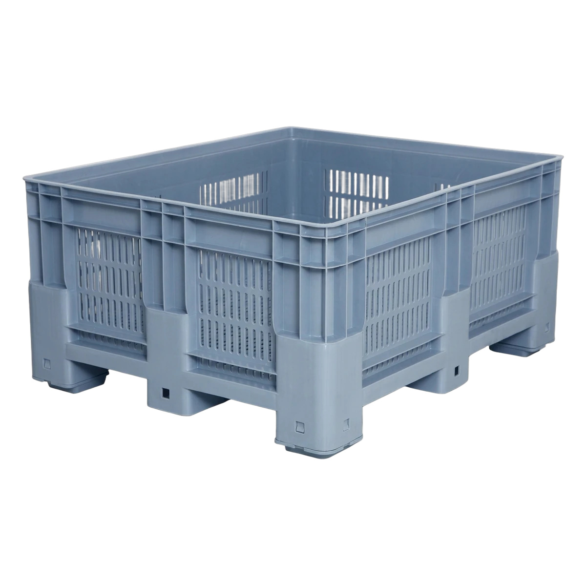 PLASTICON TEKNE4400A 1200x1000x580 mm 4 topuklu endüstriyel plastik kasa