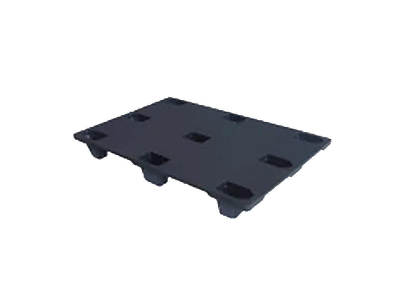 PLASTICON 120x80 ekonomik hafif siyah plastik palet 1200x800x140 mm
