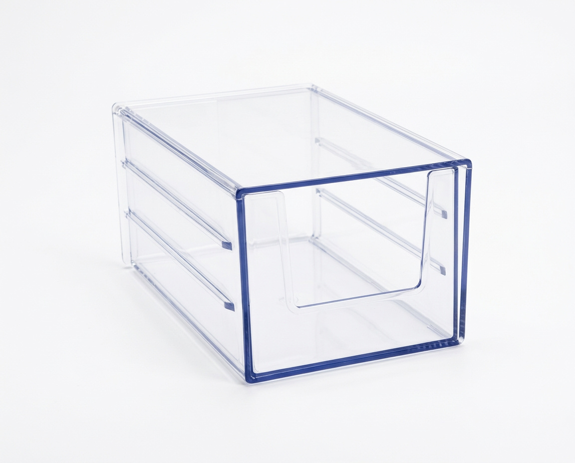 PLASTICON 390-K 132x205x63 mm polipropilen çekmeceli plastik kutu