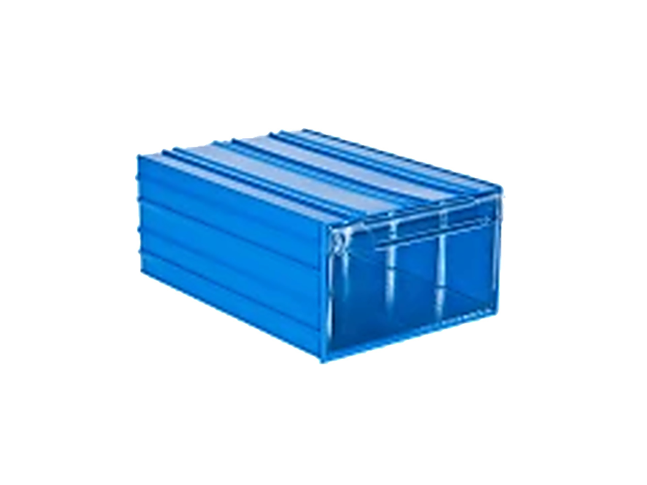 PLASTICON Çekmeceli Plastik Kutu C-140 226x137x95 mm mavi gövdeli şeffaf tekli çekmece