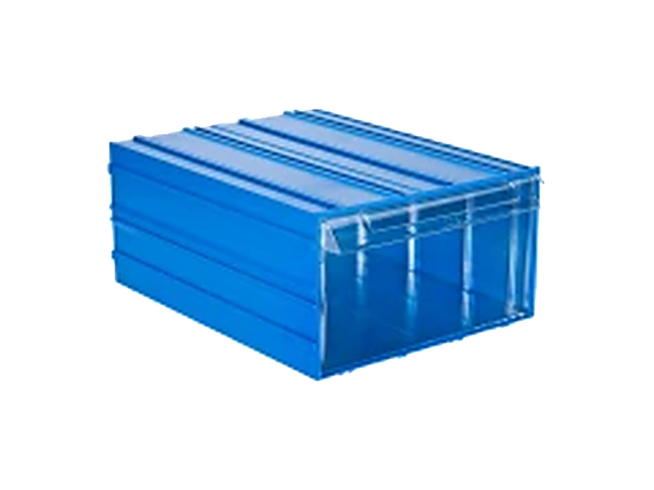PLASTICON Çekmeceli Plastik Kutu 510 260x340x150 mm mavi gövdeli şeffaf çekmeceli organizer