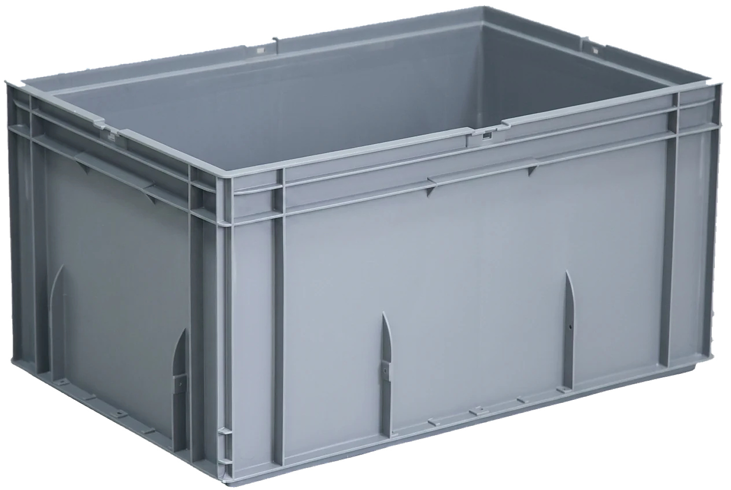 PLASTICON SLC 6432 400x600x325 mm gri kapalı endüstriyel plastik kasa