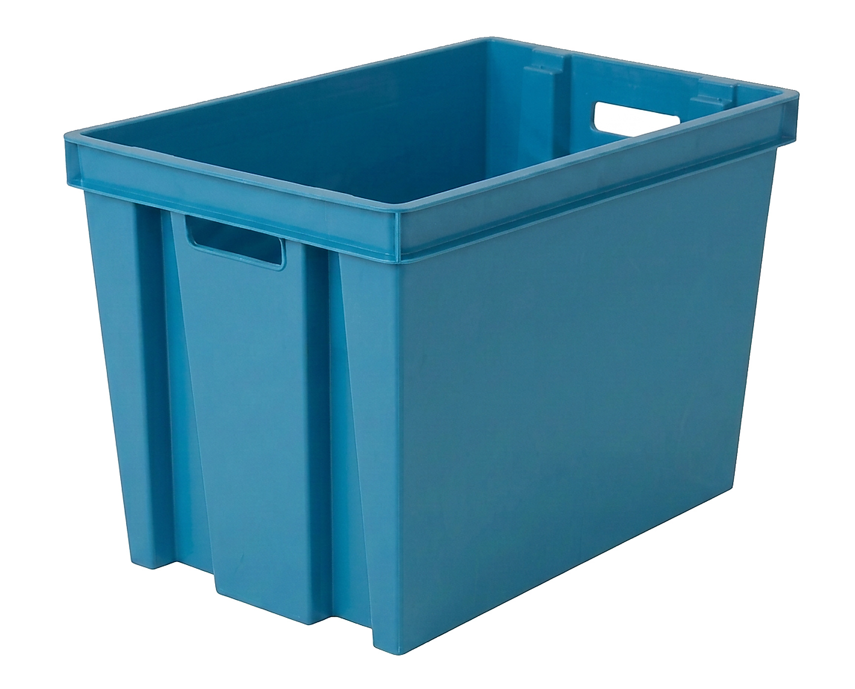 PLASTICON 400x600x420 mm 70 L iç içe geçebilir konik endüstriyel plastik kasa