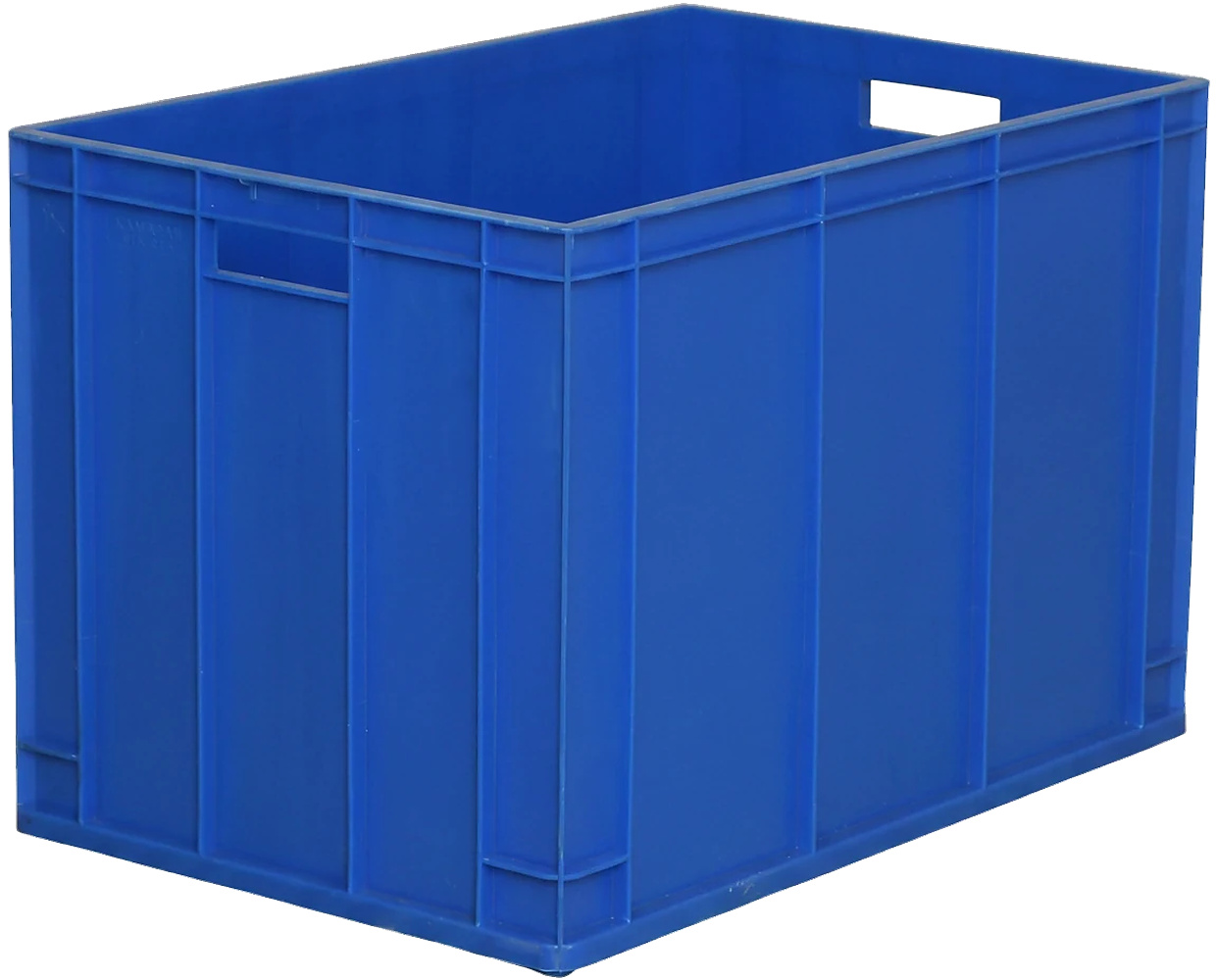 PLASTICON 44x65x42 cm kapalı sanayi tipi mavi plastik taşıma kasası 82 L STK-82K