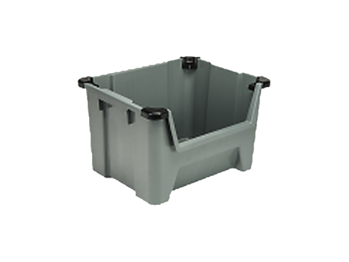 PLASTICON A-500 model 310x500x250 mm gri plastik avadanlık kutusu
