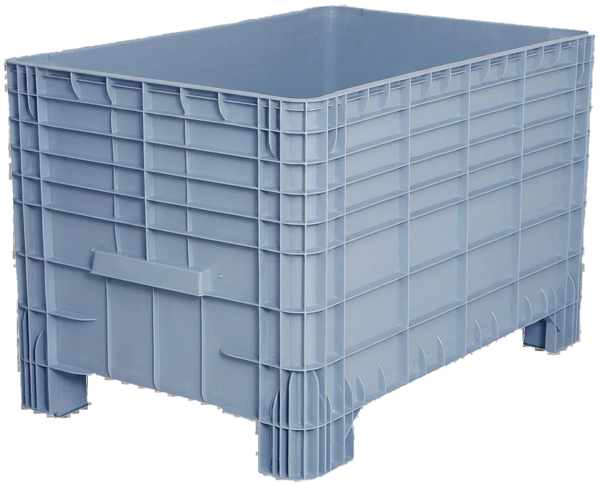PLASTICON TEKNE5500K 1205x790x800 mm 4 topuklu gri büyük hacimli plastik kasa