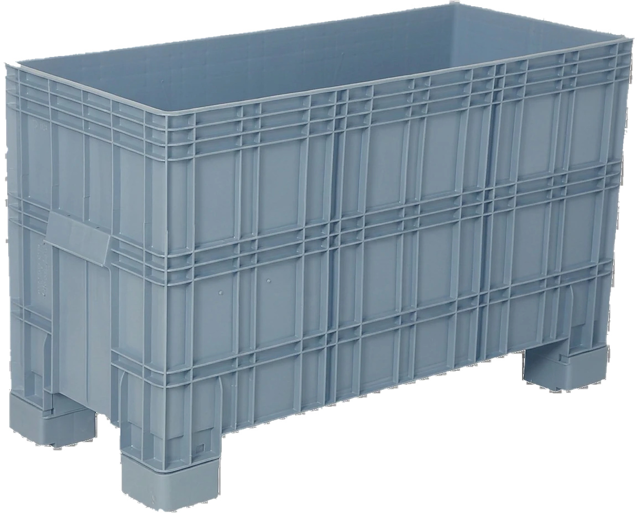 PLASTICON KONTEK2500K yüksek 4 topuklu gri plastik kasa 1010x430x673 mm