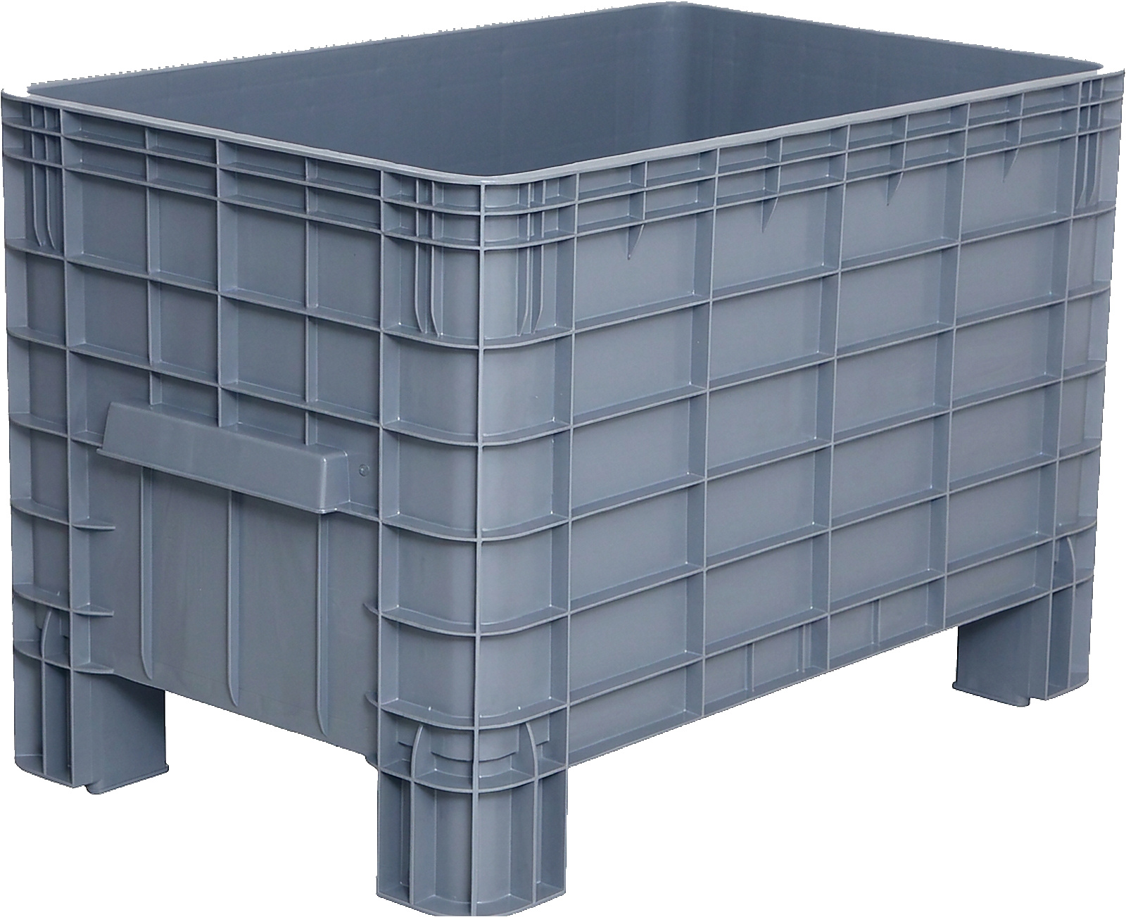 PLASTICON TEKNE2700K 1050x635x670 mm 4 topuklu gri plastik taşıma kasası